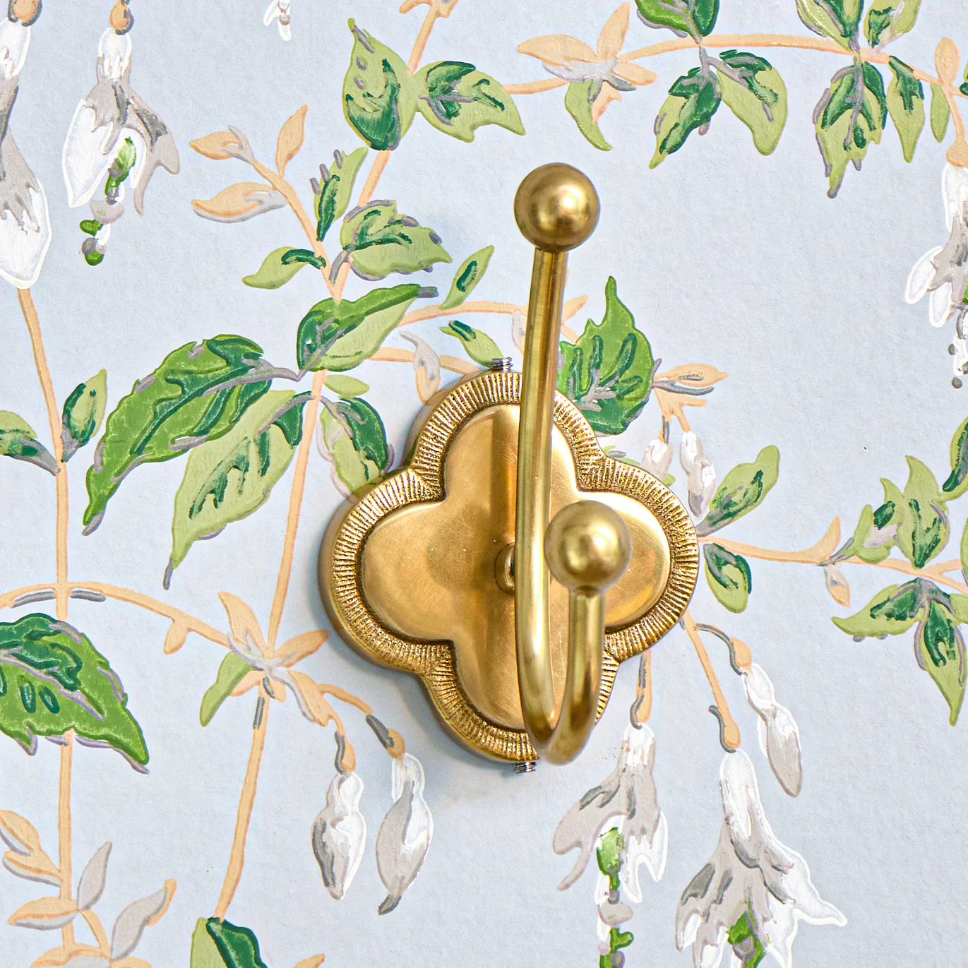 Quatrefoil Brass Hook - Image 7