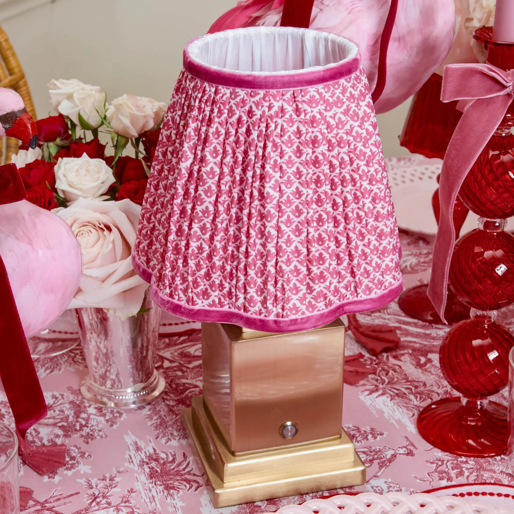 Raspberry Lotus Lampshade (18cm) - Image 6
