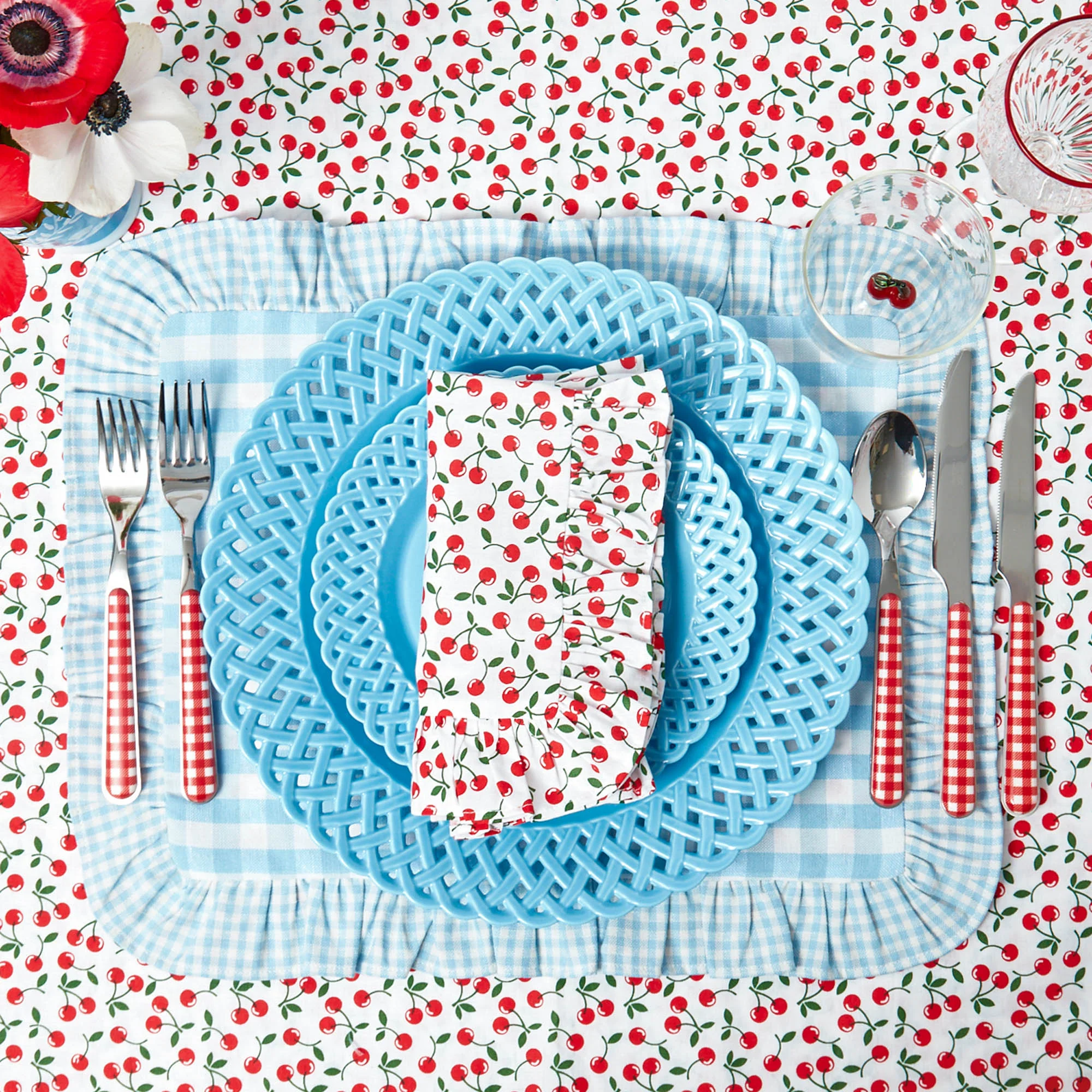 Red Gingham Cutlery (5 Piece) - Image 10