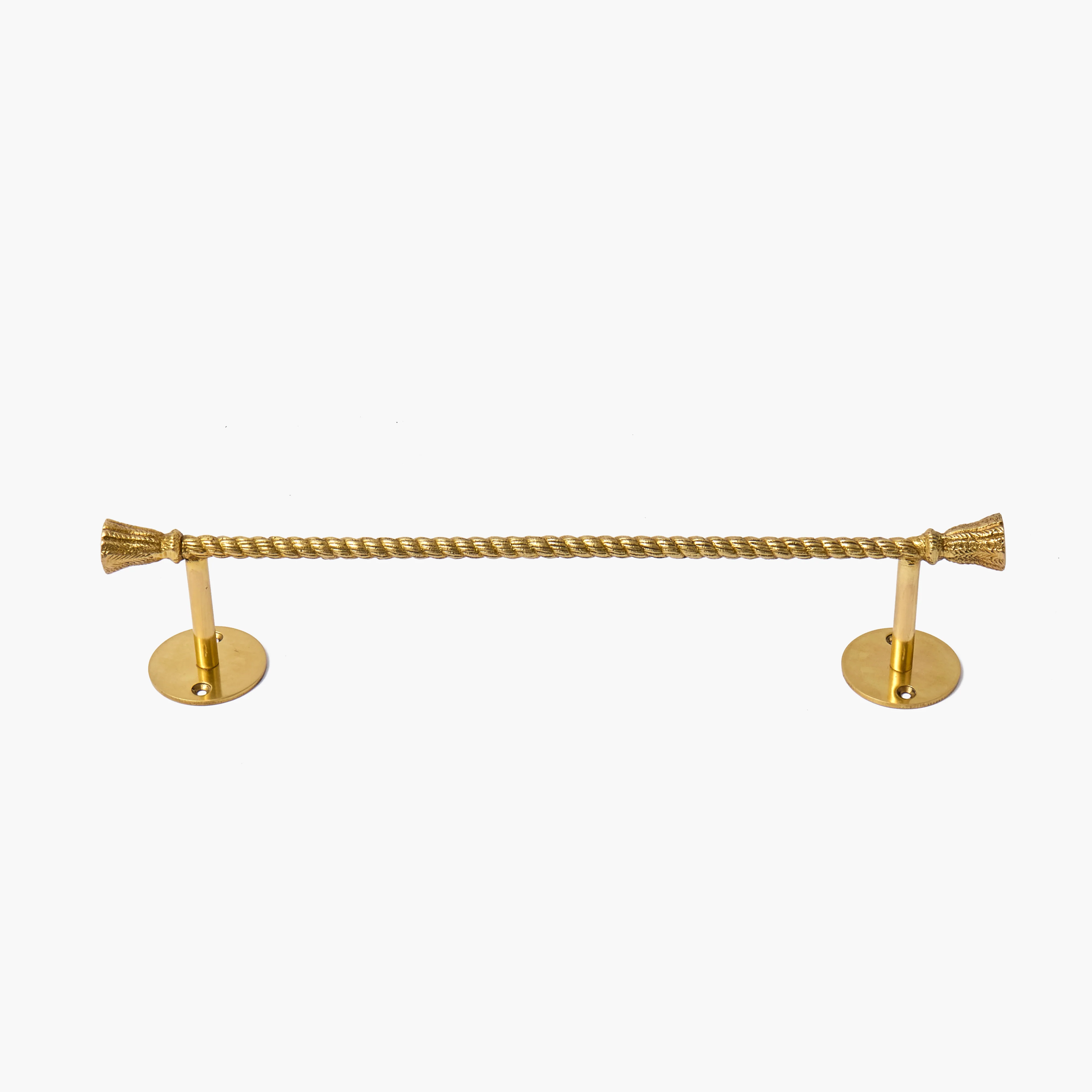 Rope Brass Hand Towel Rail - Image 8