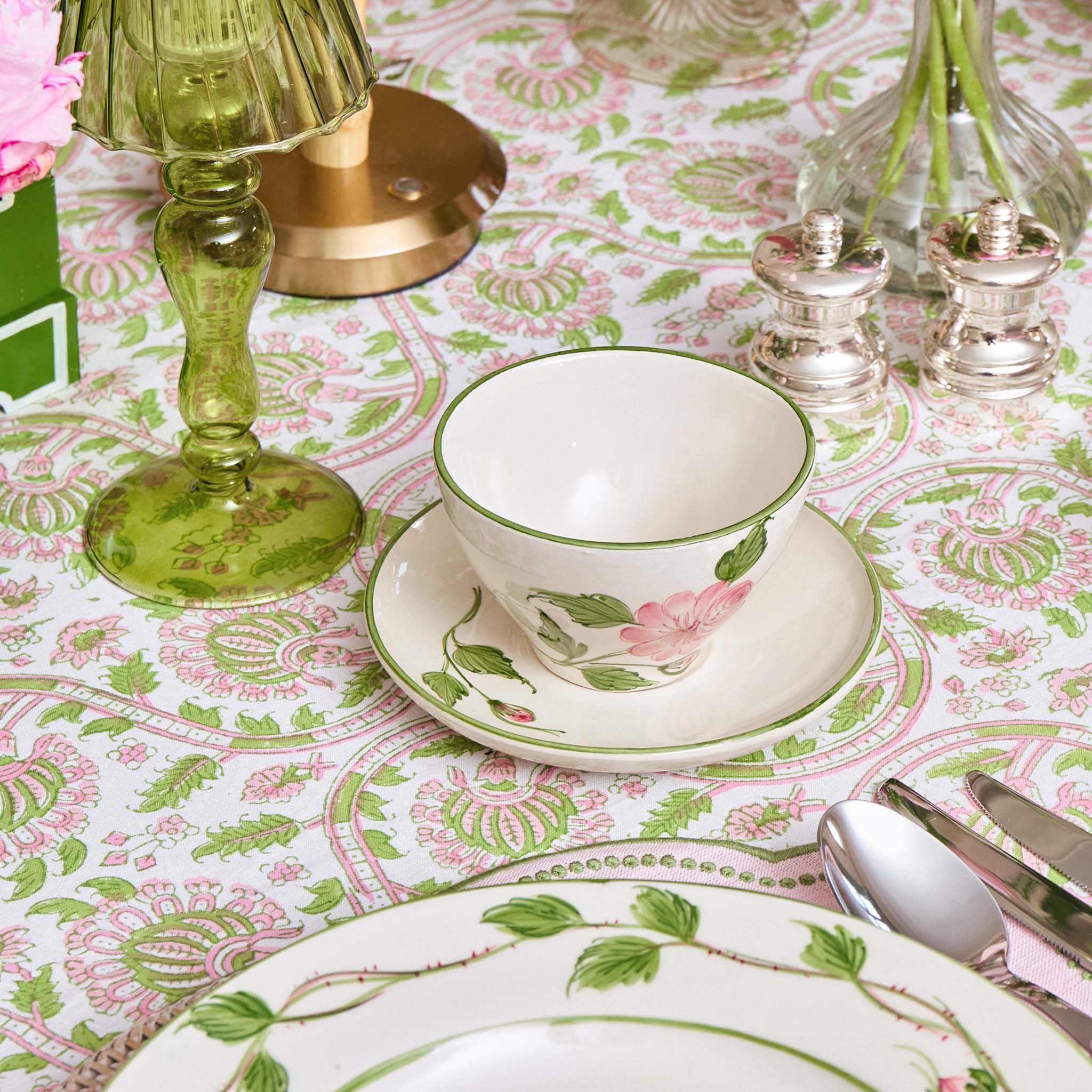 Rose Bud Tea Cup & Saucer - Image 2