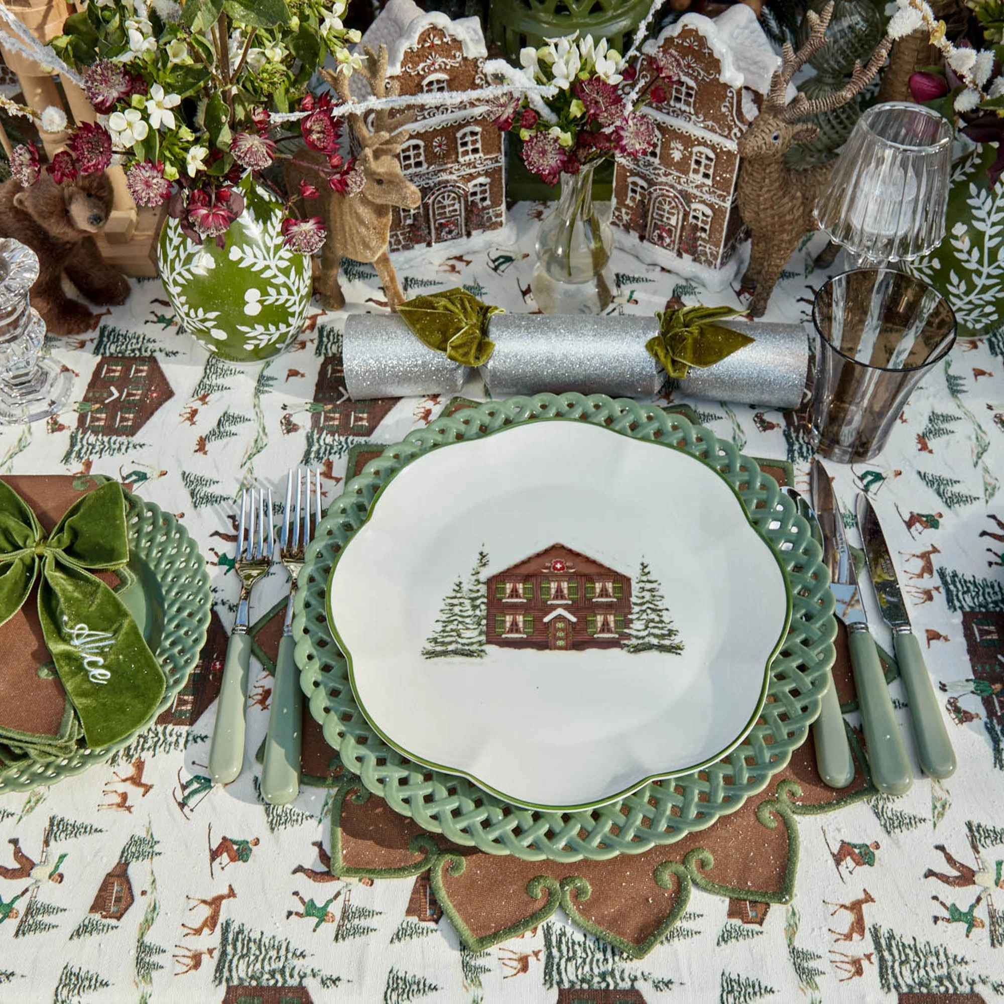 Sage Basketweave Dinner Plates (Set of 4) - Image 29