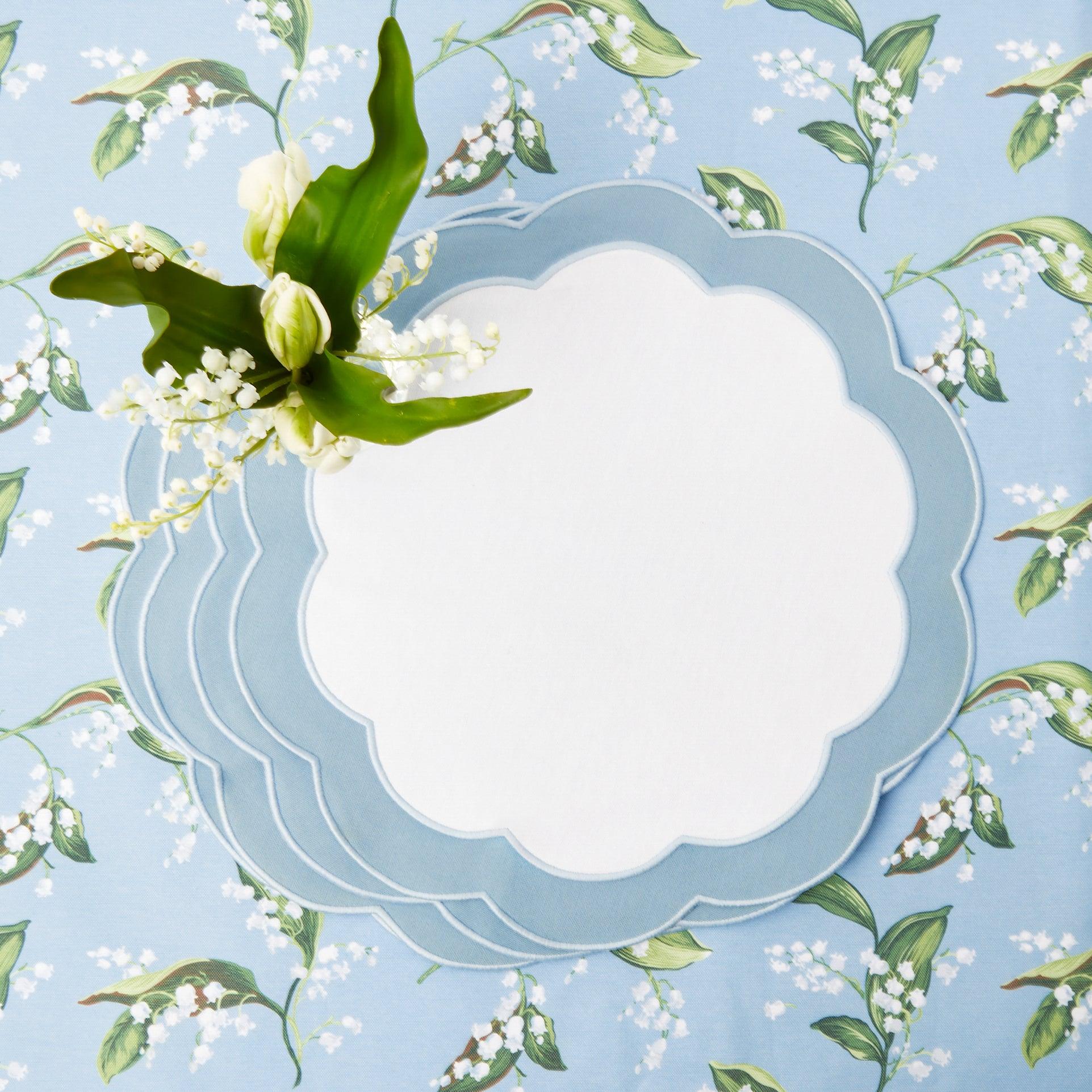 Blue Serena Appliqué Placemats & Napkins (Set of 4) - Image 10