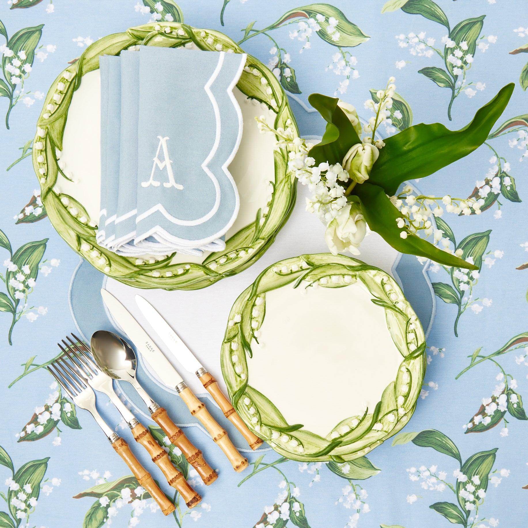 Blue Serena Appliqué Napkins (Set of 4) - Image 14
