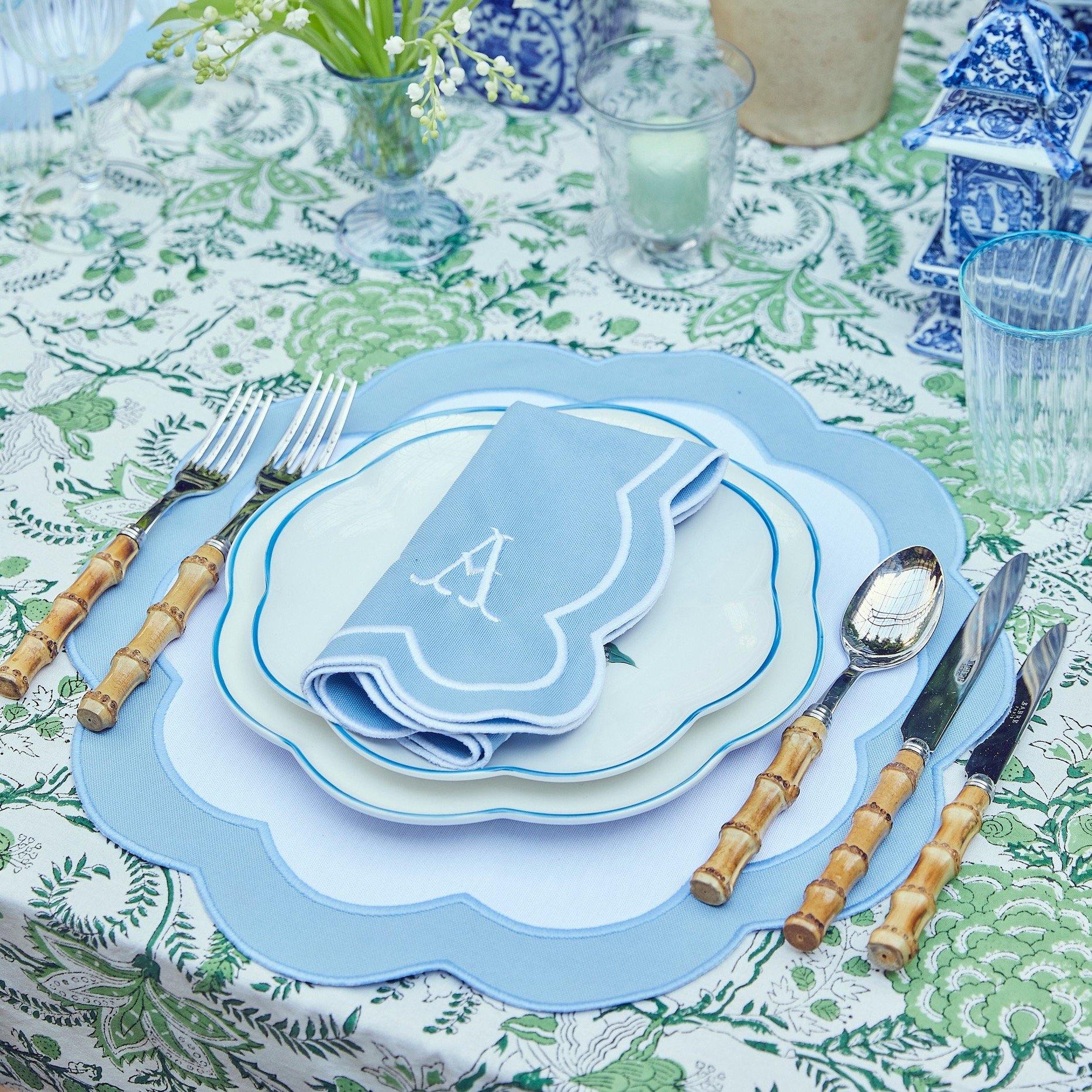 Blue Serena Appliqué Napkins (Set of 4) - Image 18