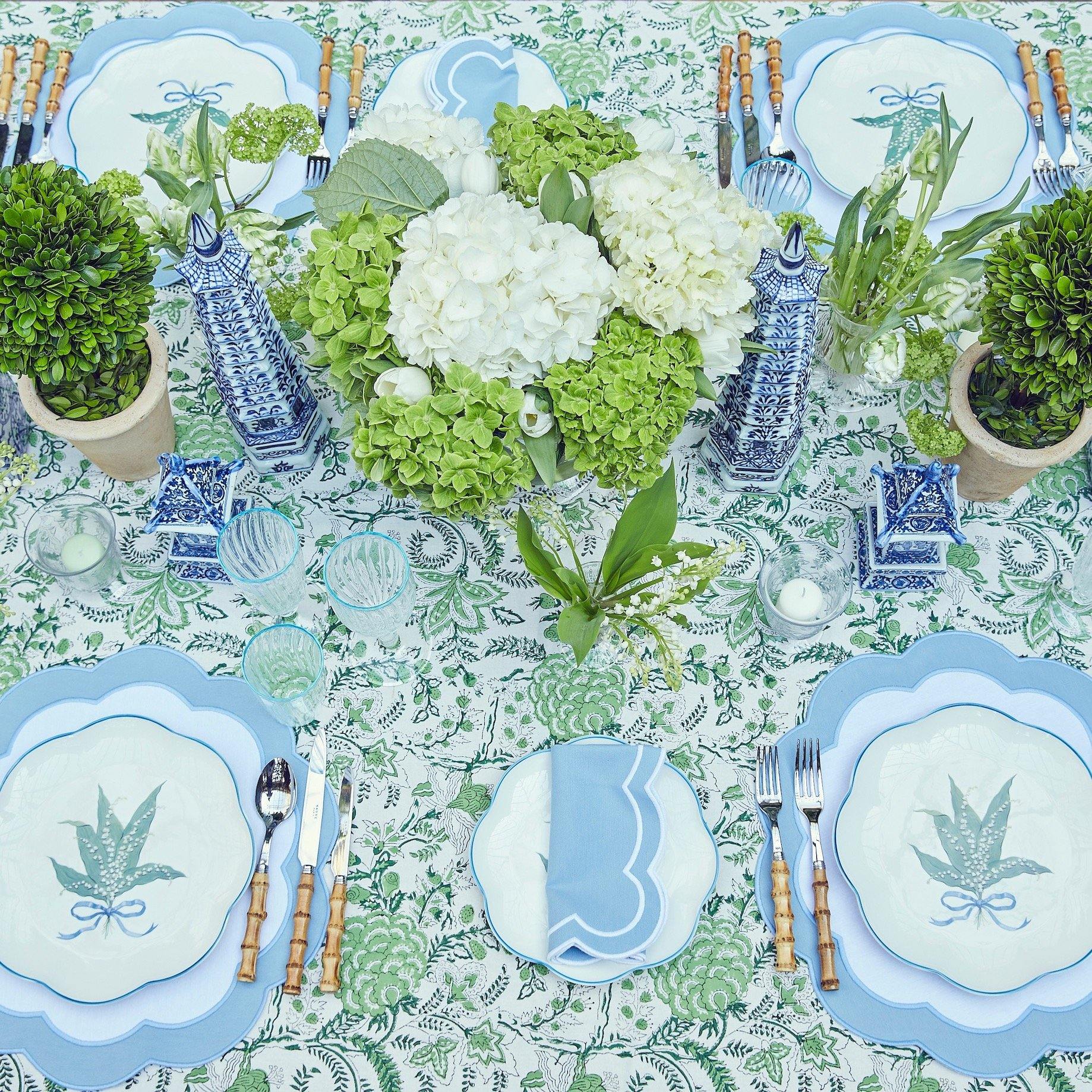 Blue Serena Appliqué Placemats (Set of 4) - Image 10