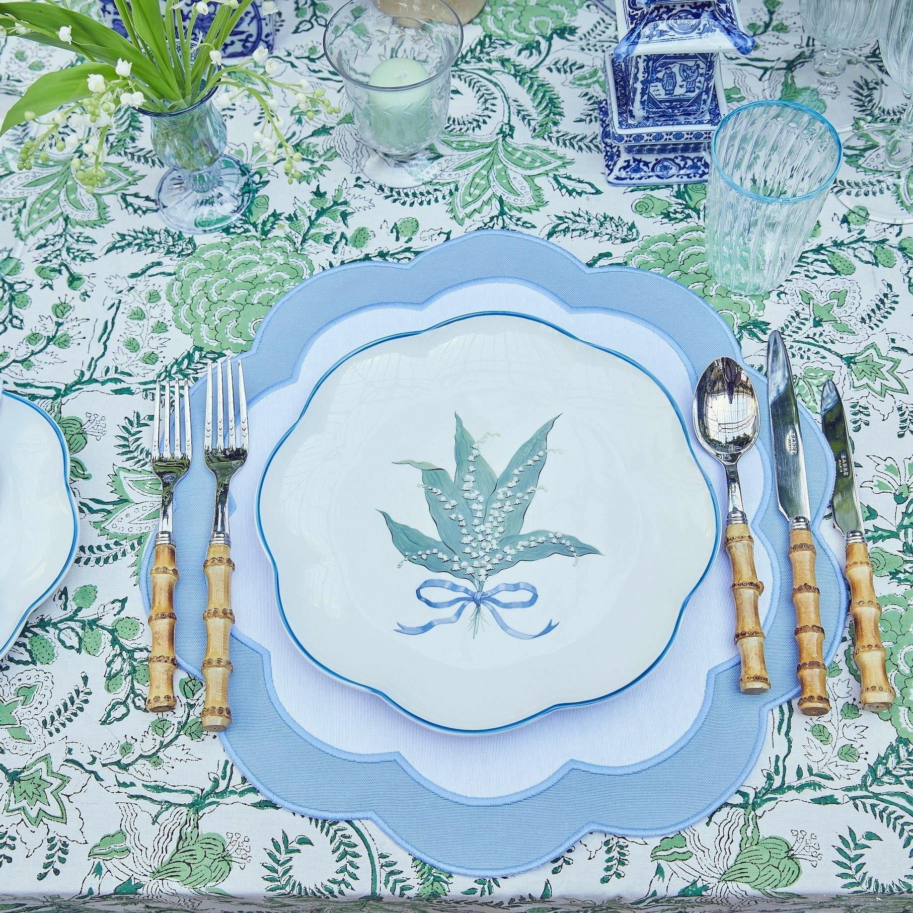 Blue Serena Appliqué Placemats (Set of 4) - Image 8