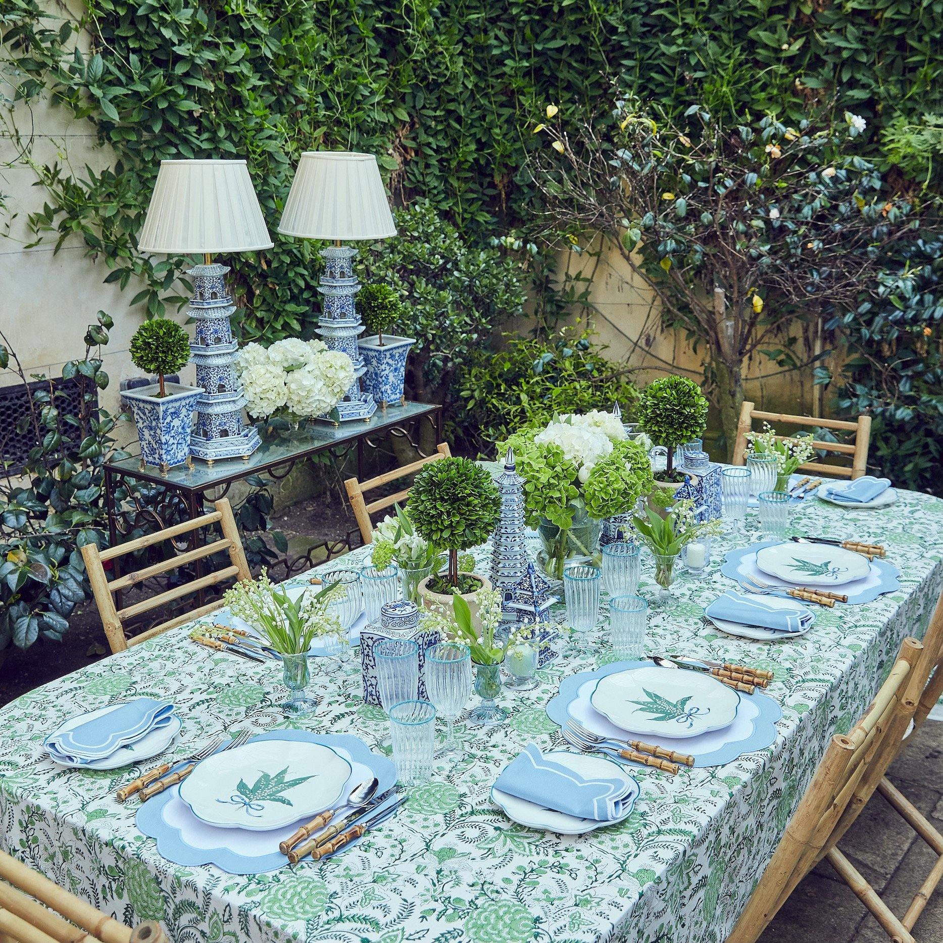 Blue Serena Appliqué Placemats (Set of 4) - Image 9
