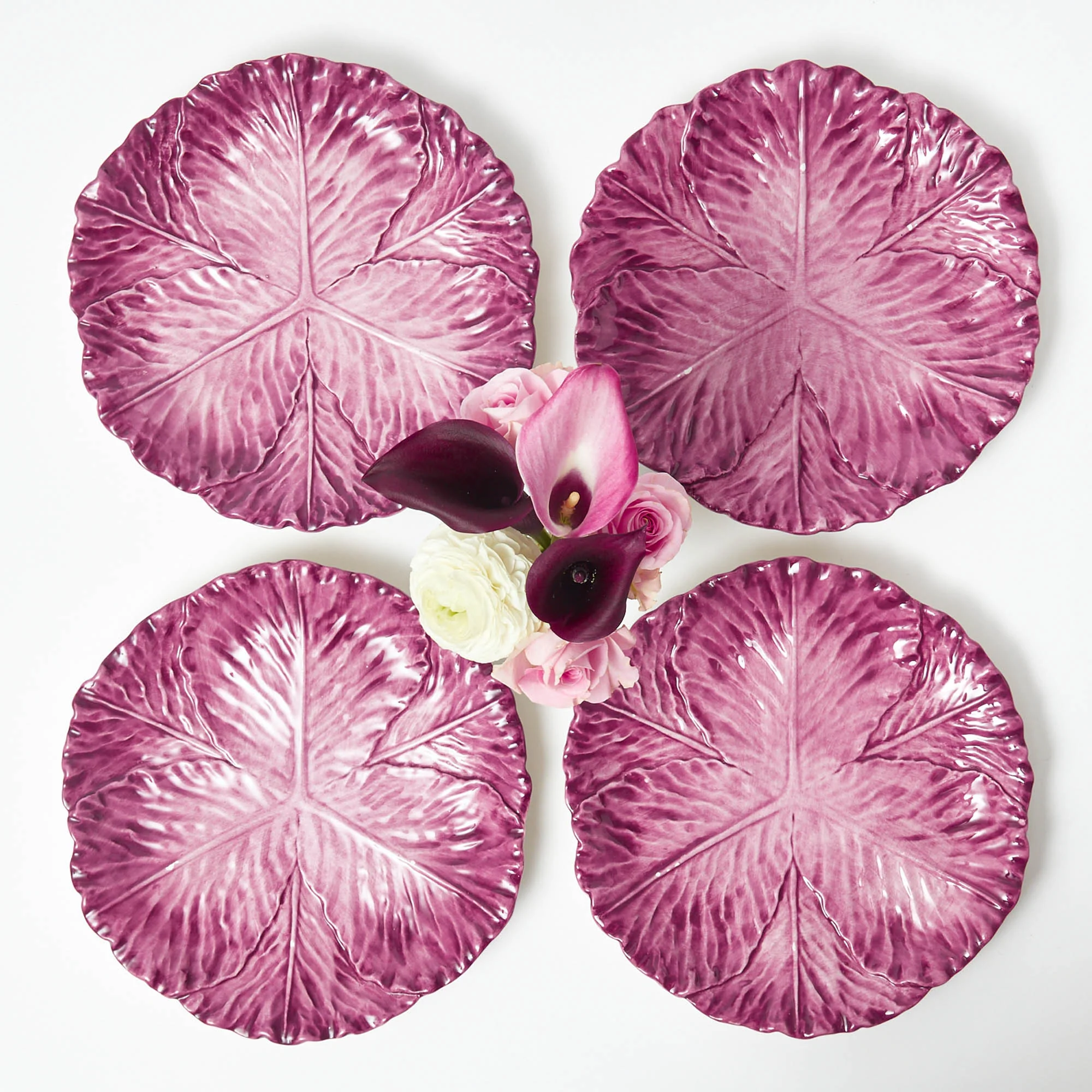 Aubergine Serena Cabbage Dinner Plate - Image 9
