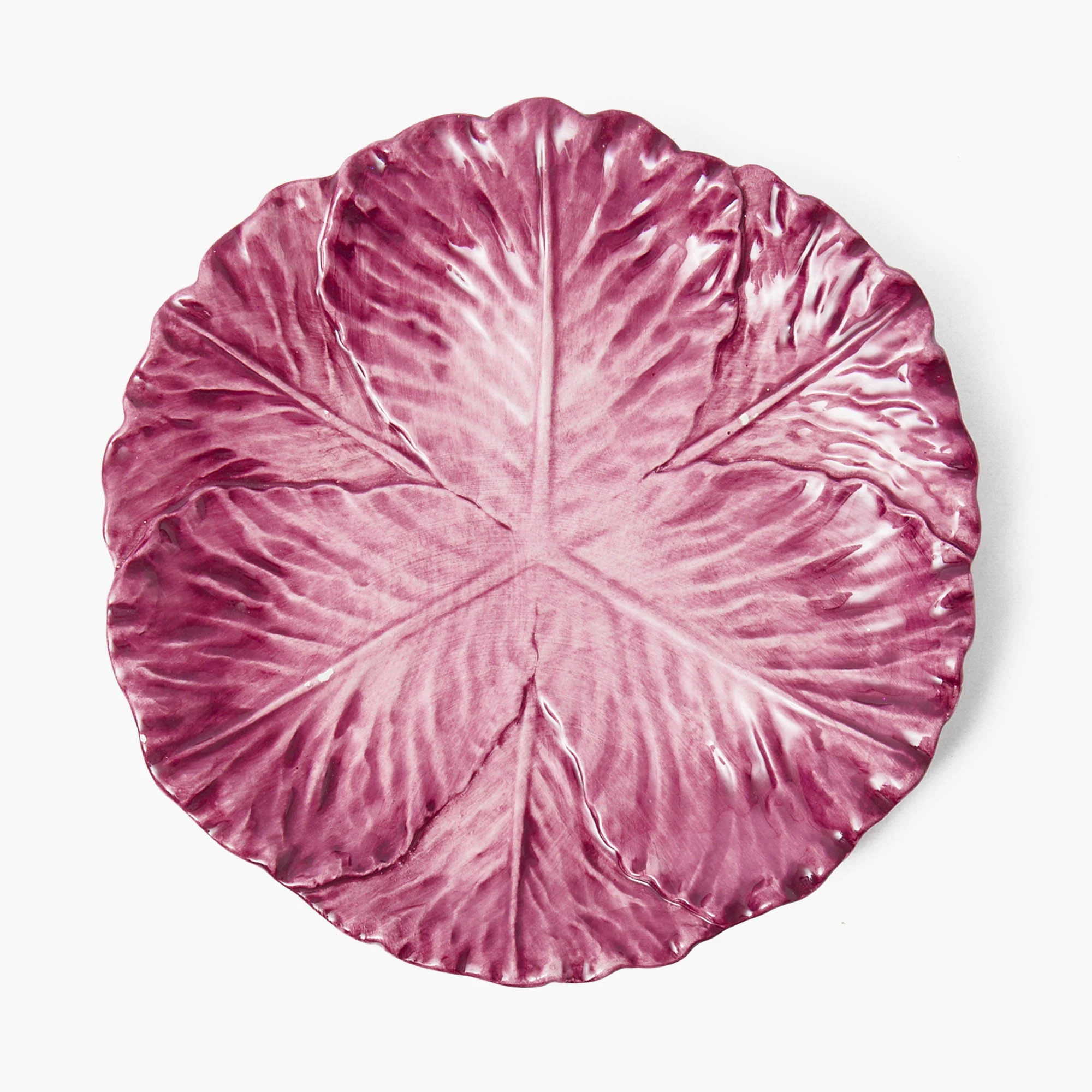 Aubergine Serena Cabbage Dinner & Starter Plates (Set of 8) - Image 9