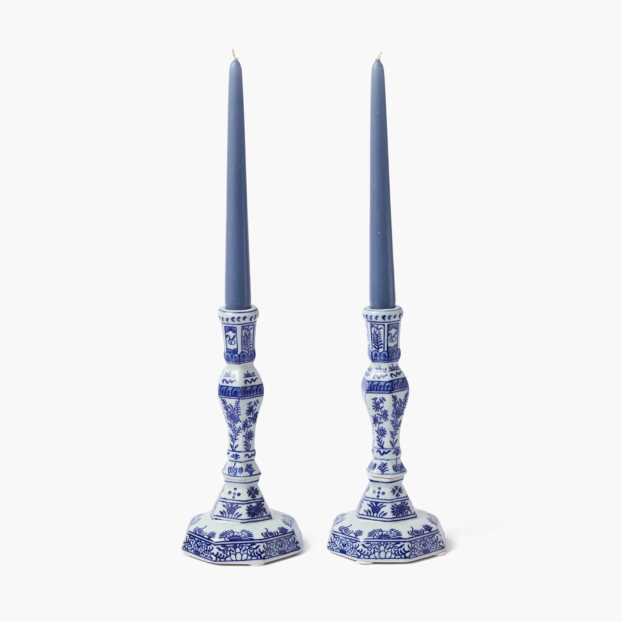 Dusty Blue Candles (Set of 8) - Image 7