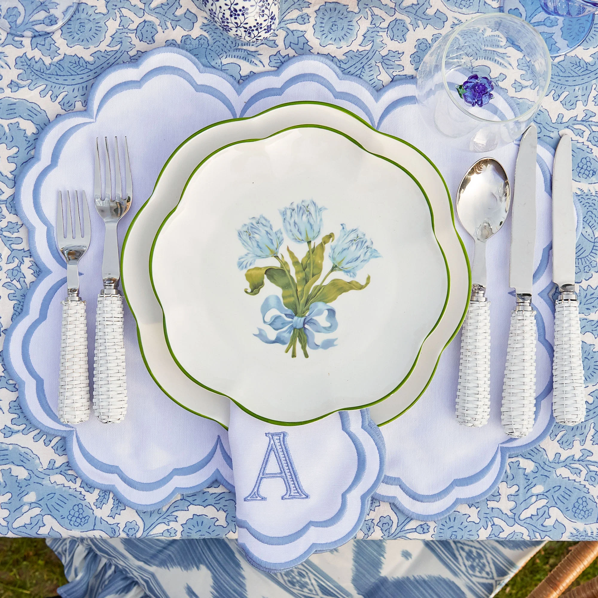 White Serena Napkins (Set of 4) - Image 10
