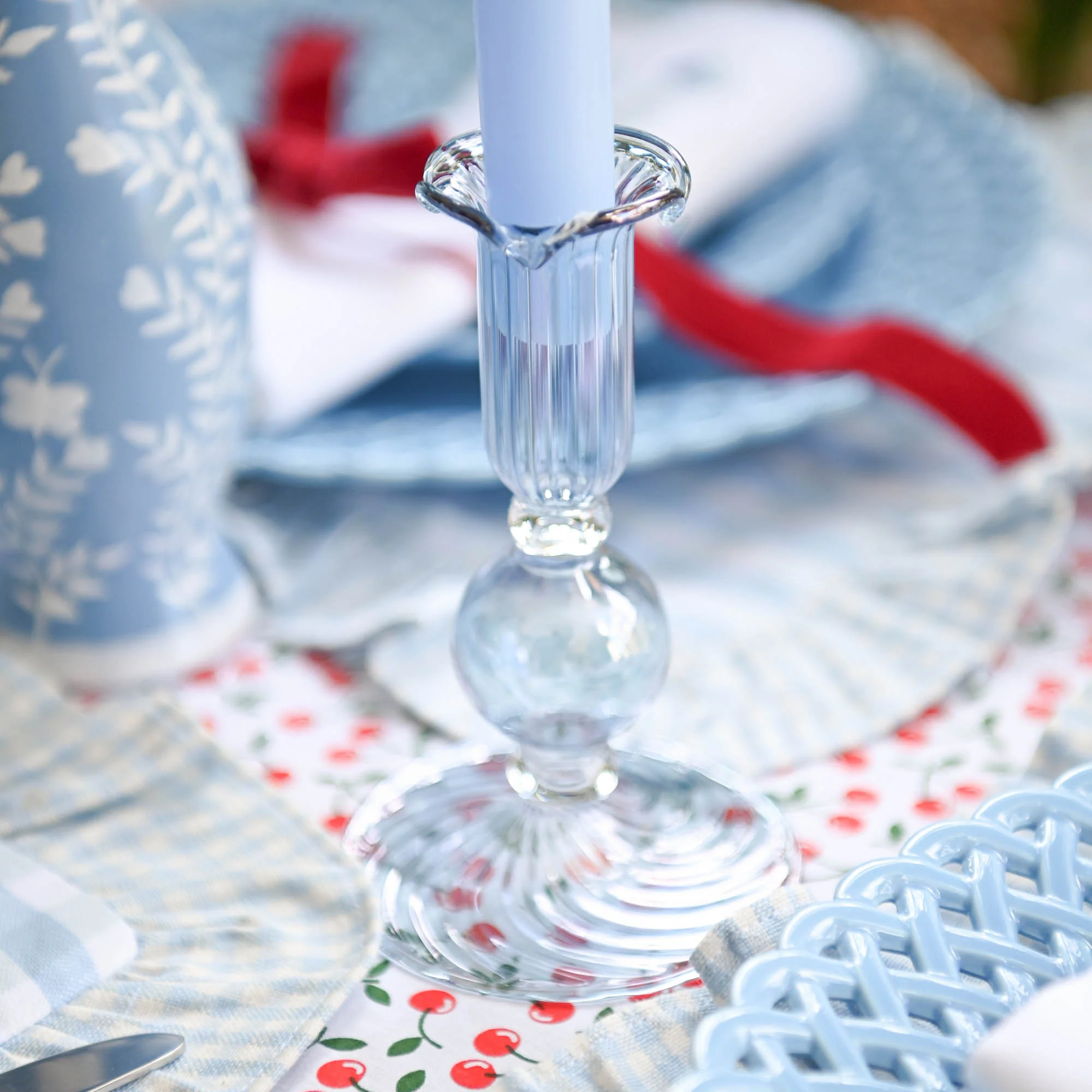 Blue Small Eden Candle Holders (Pair) - Image 25