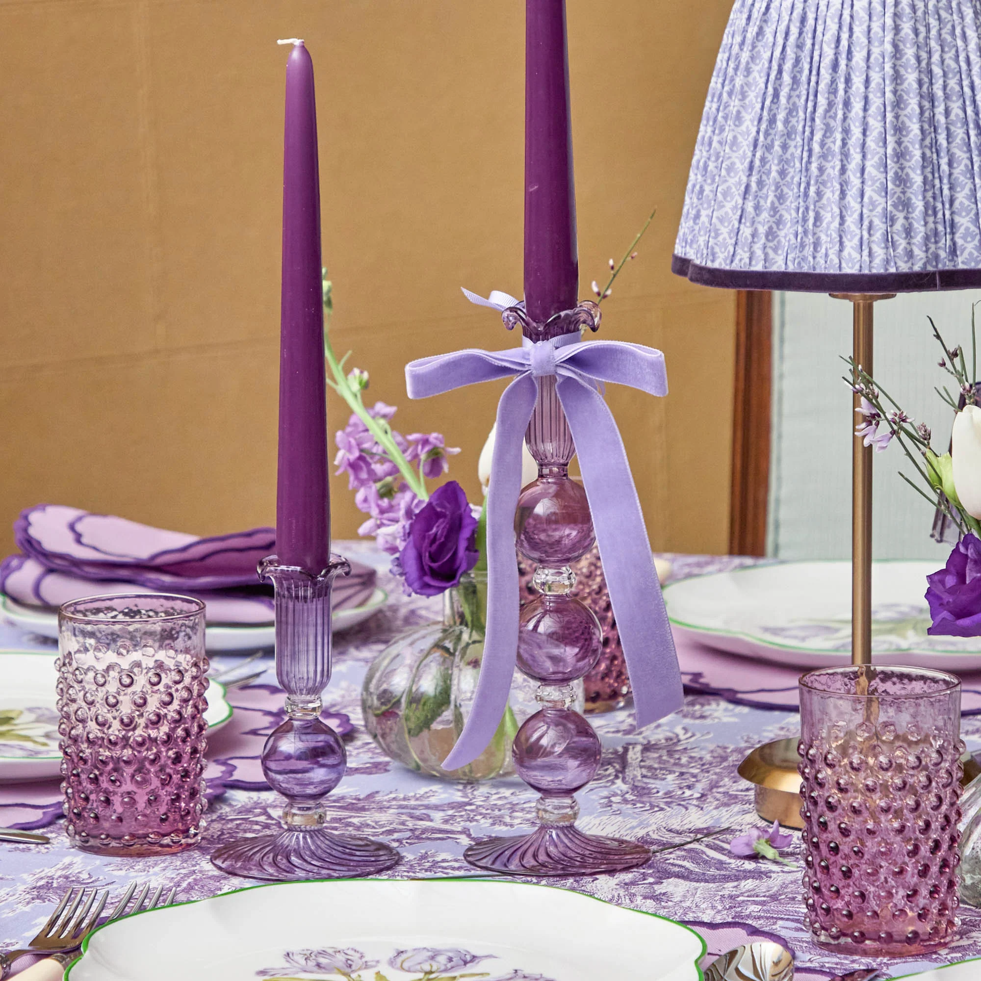 Eden Purple Candle Holder (Pair) - Image 8