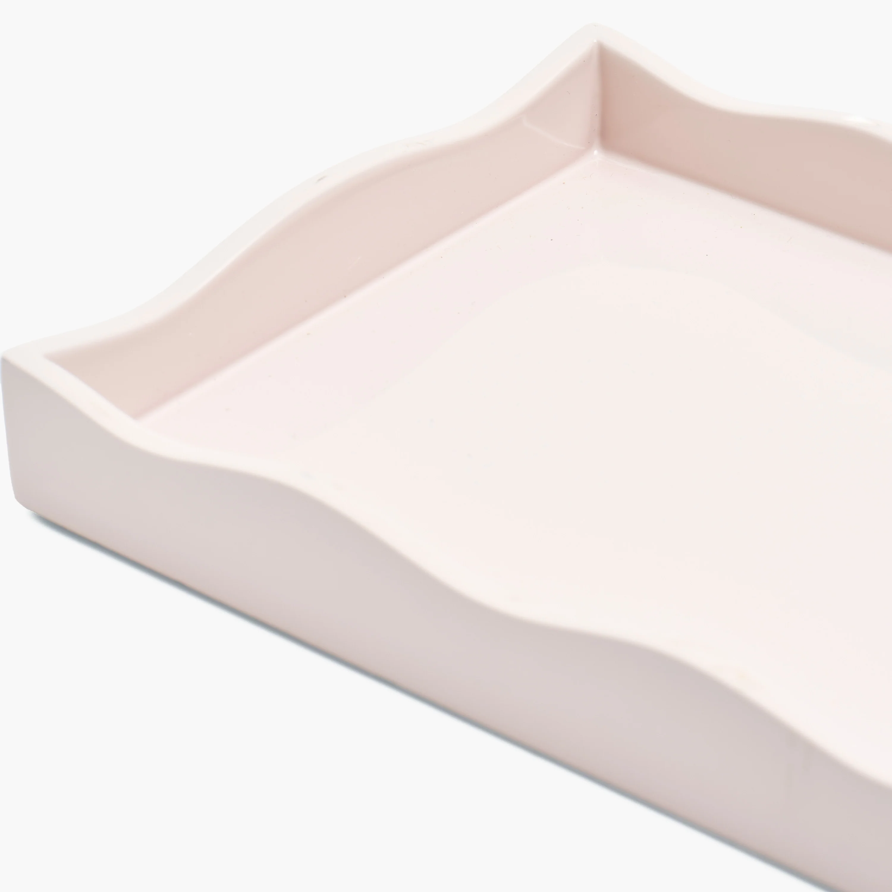 Pink Small Wave Lacquer Tray - Image 6
