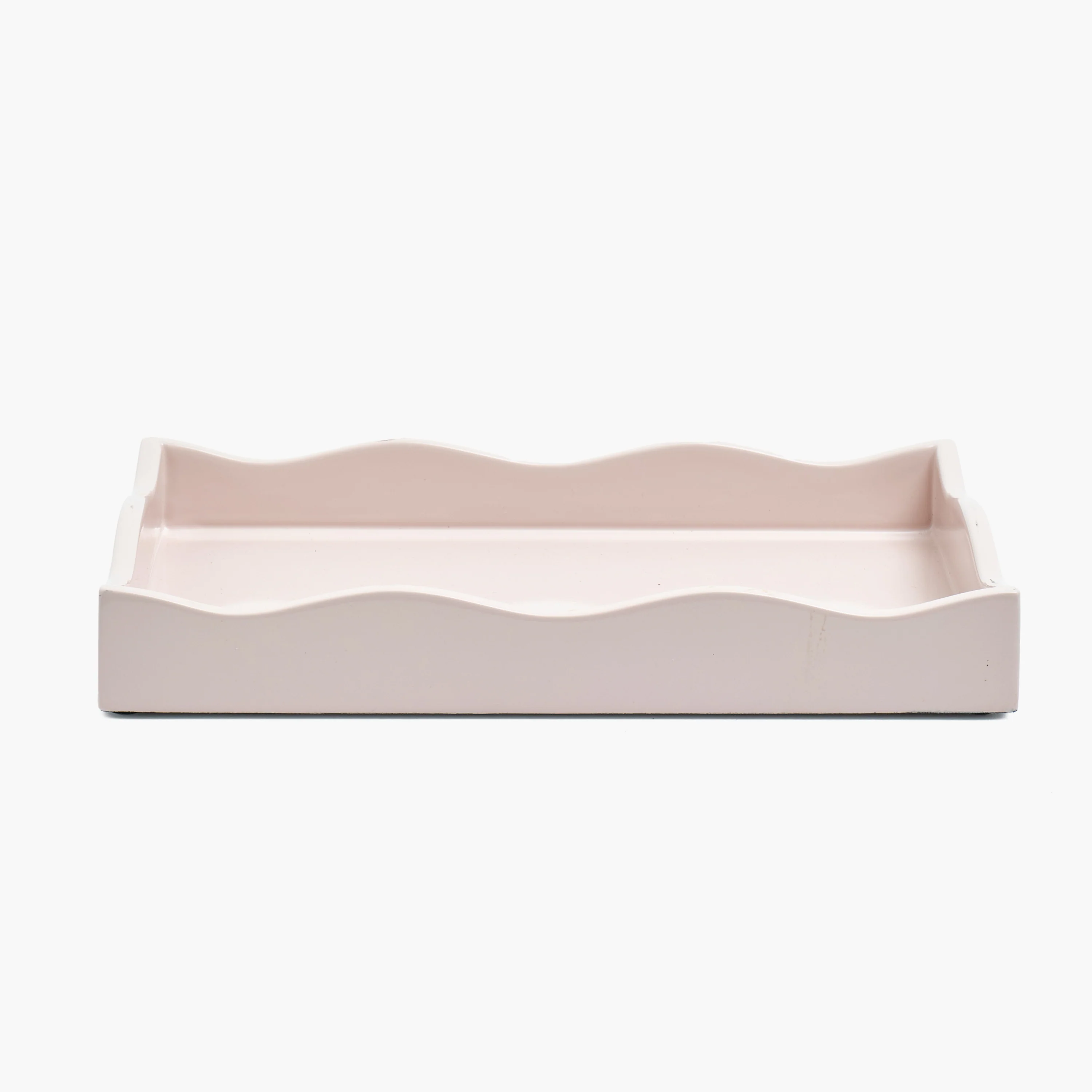 Pink Small Wave Lacquer Tray - Image 7