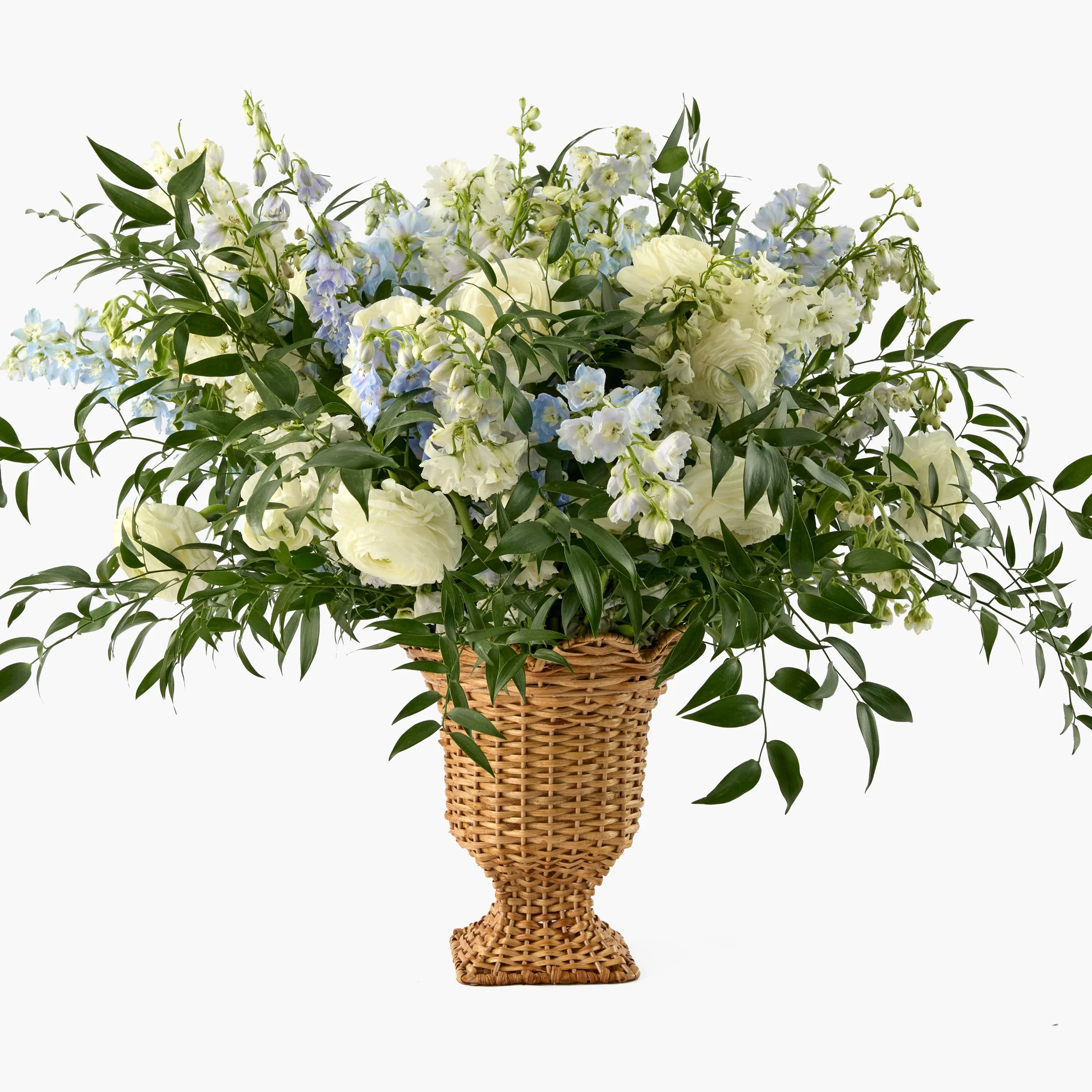 Small Rattan Urn Vase