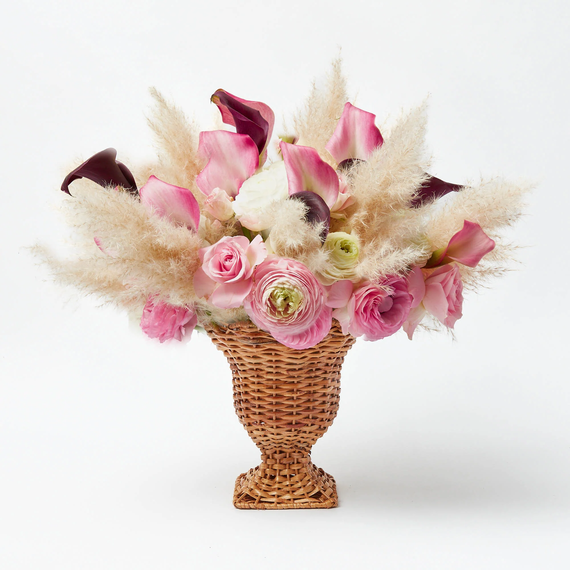 Small Rattan Urn Vase - Image 12
