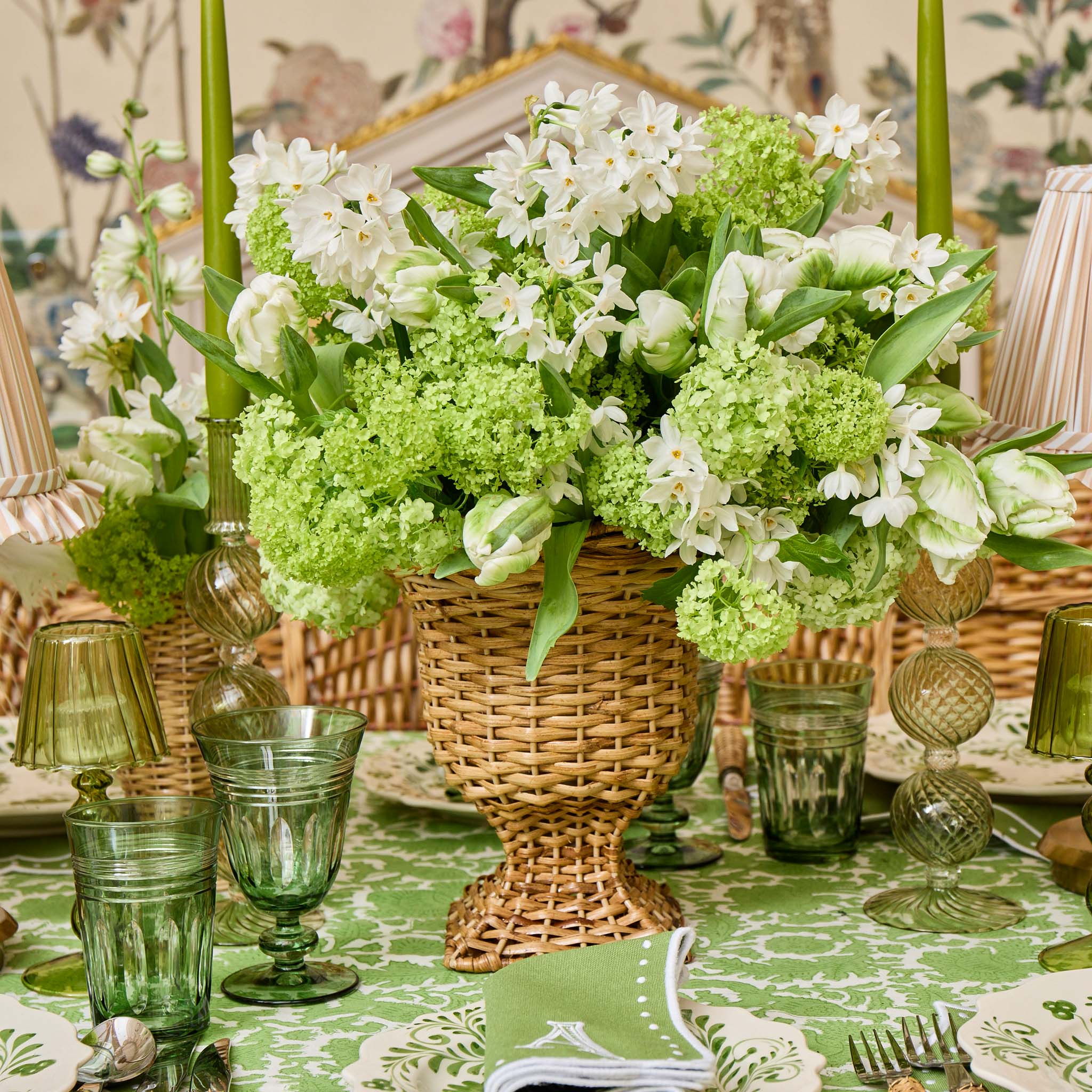 Green Sylvie Engraved Water Glass (Set of 4) - Image 9