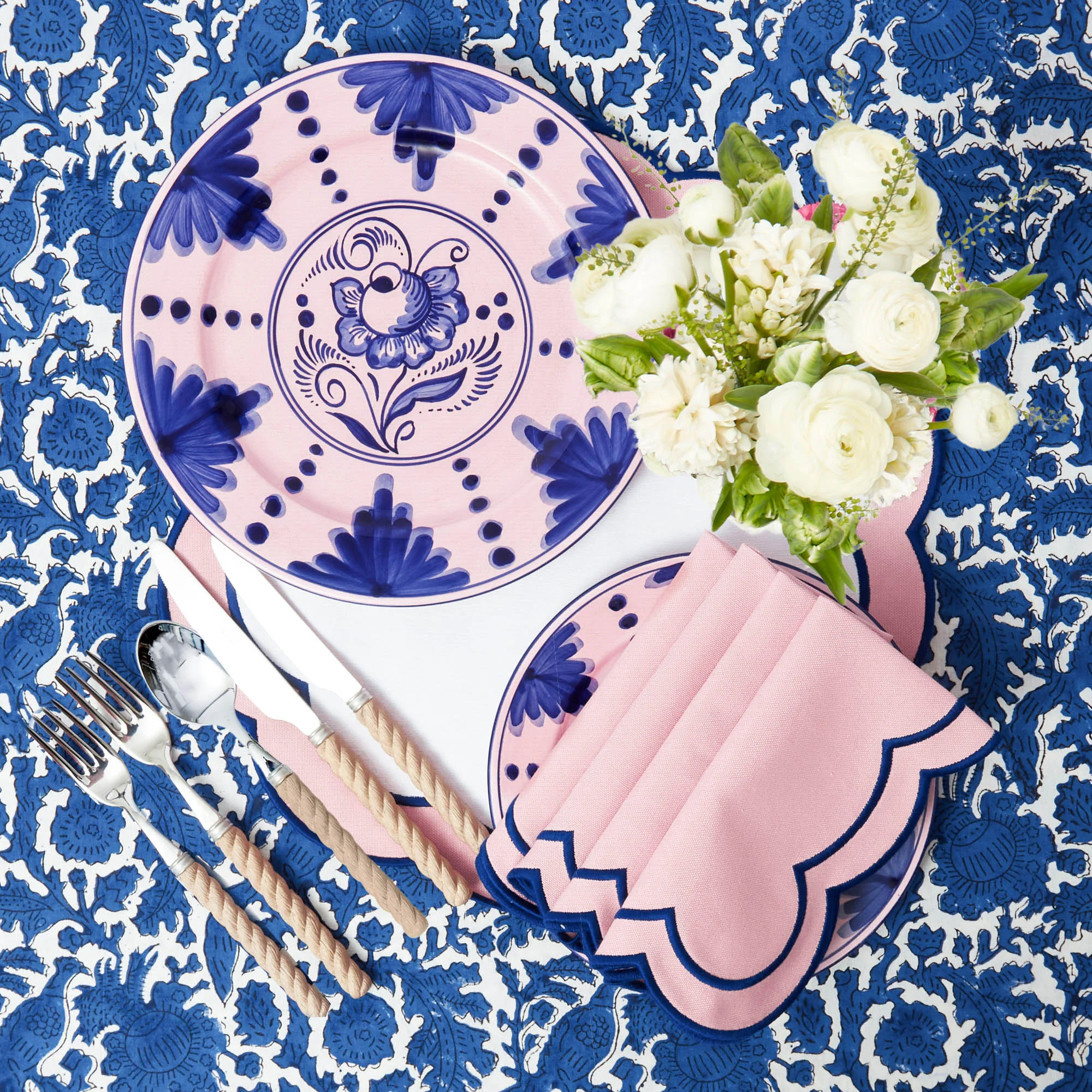Sofia Pink Appliqué Placemats (Set of 4) - Image 7