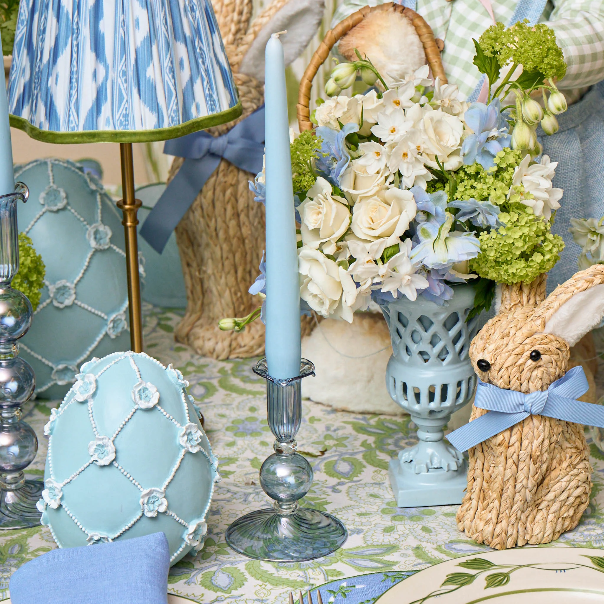 Blue Small Eden Candle Holders (Pair) - Image 8