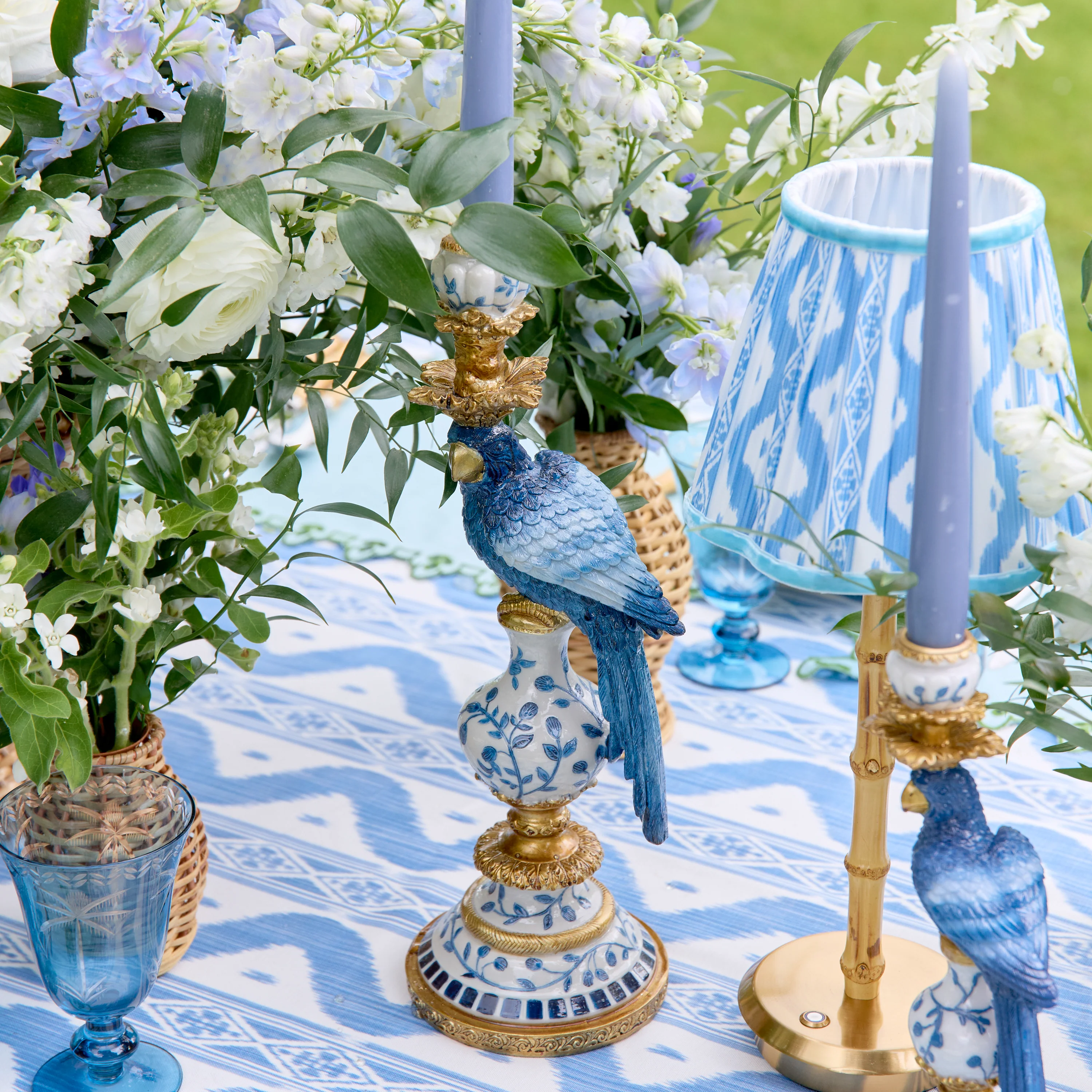 Soft Blue Candles (Set of 8) - Image 4