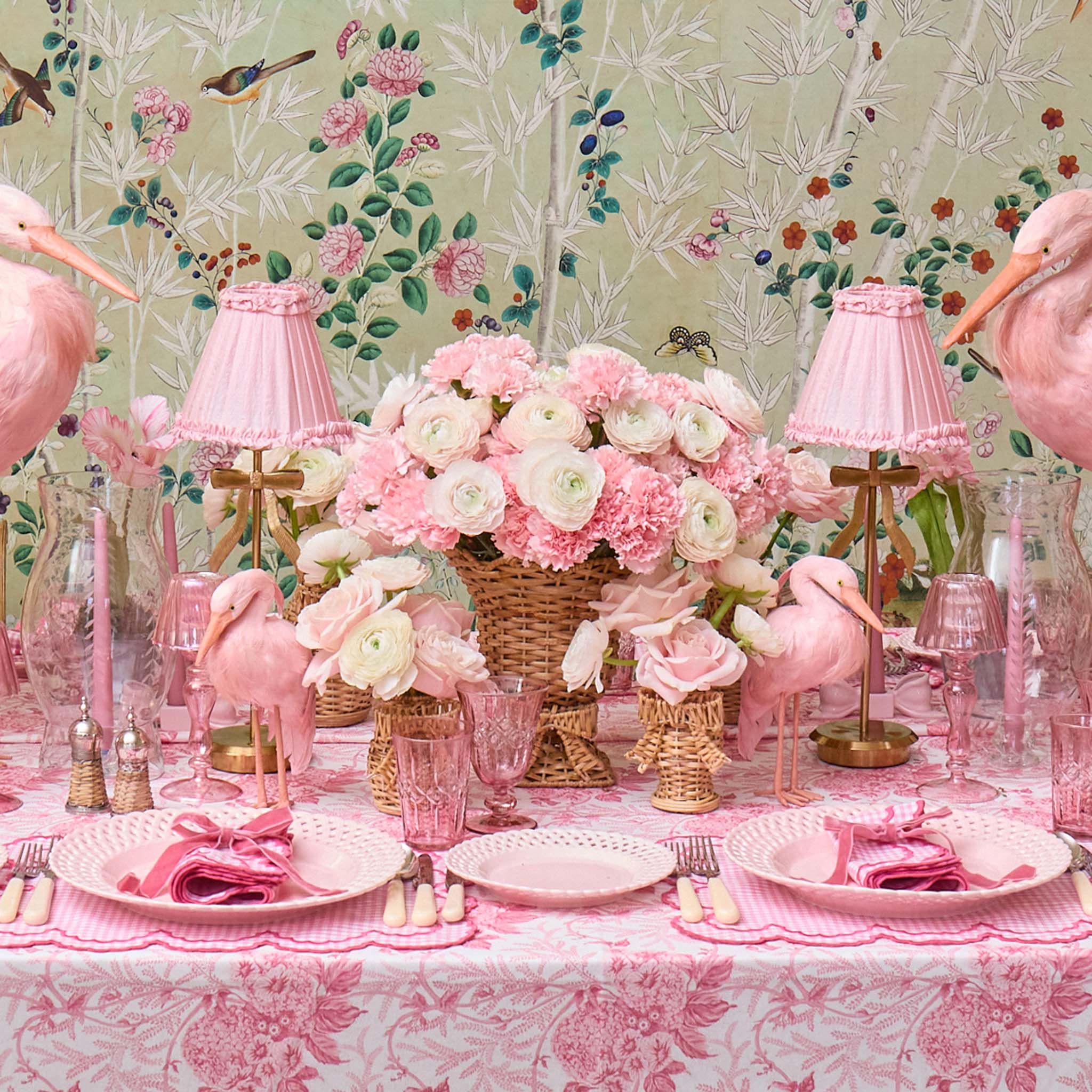 Pale Pink Frilled Silk Lampshade (18cm) - Image 17