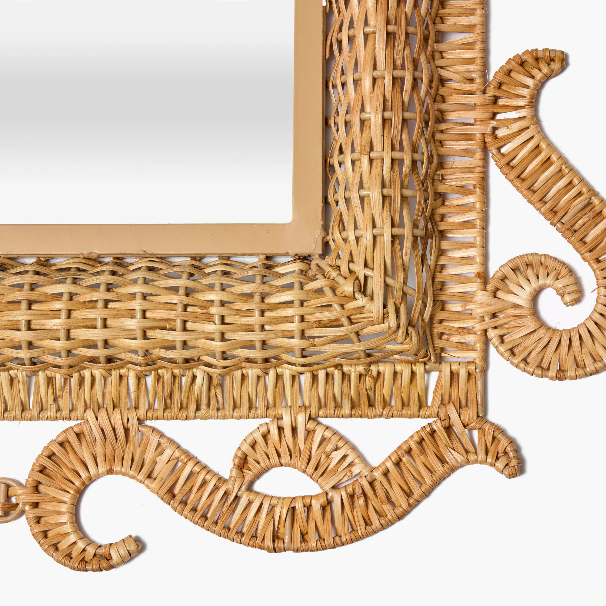 The Medium Grand Rattan Mirror - Image 8