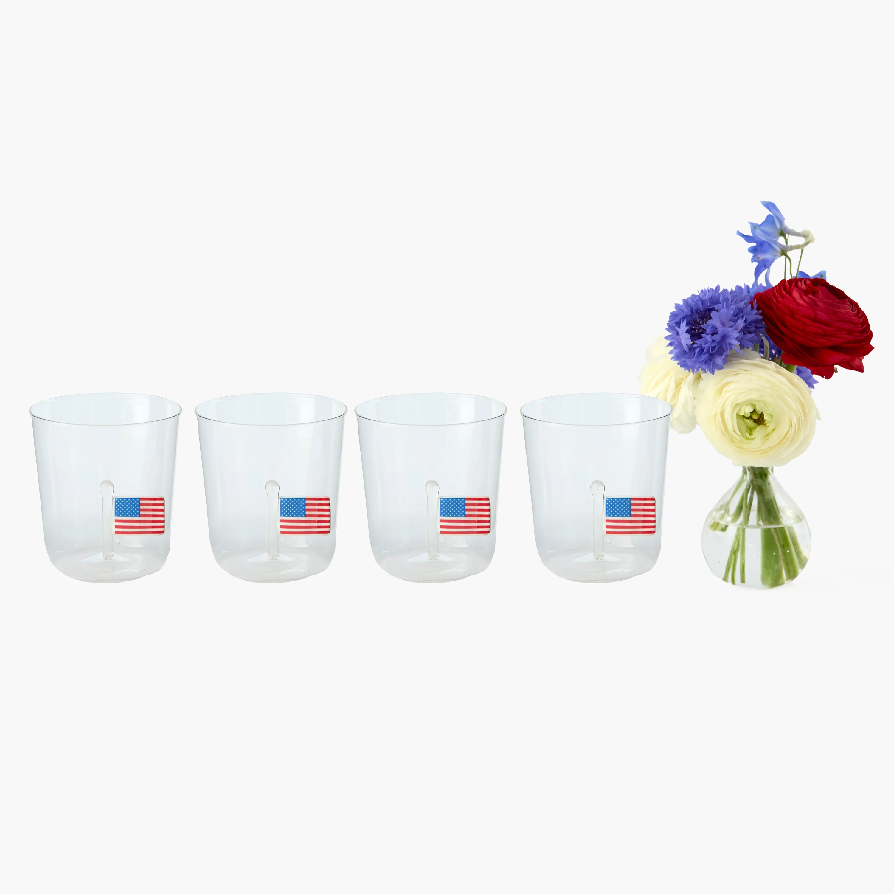 USA Flag Glasses (Set of 4) - Image 8
