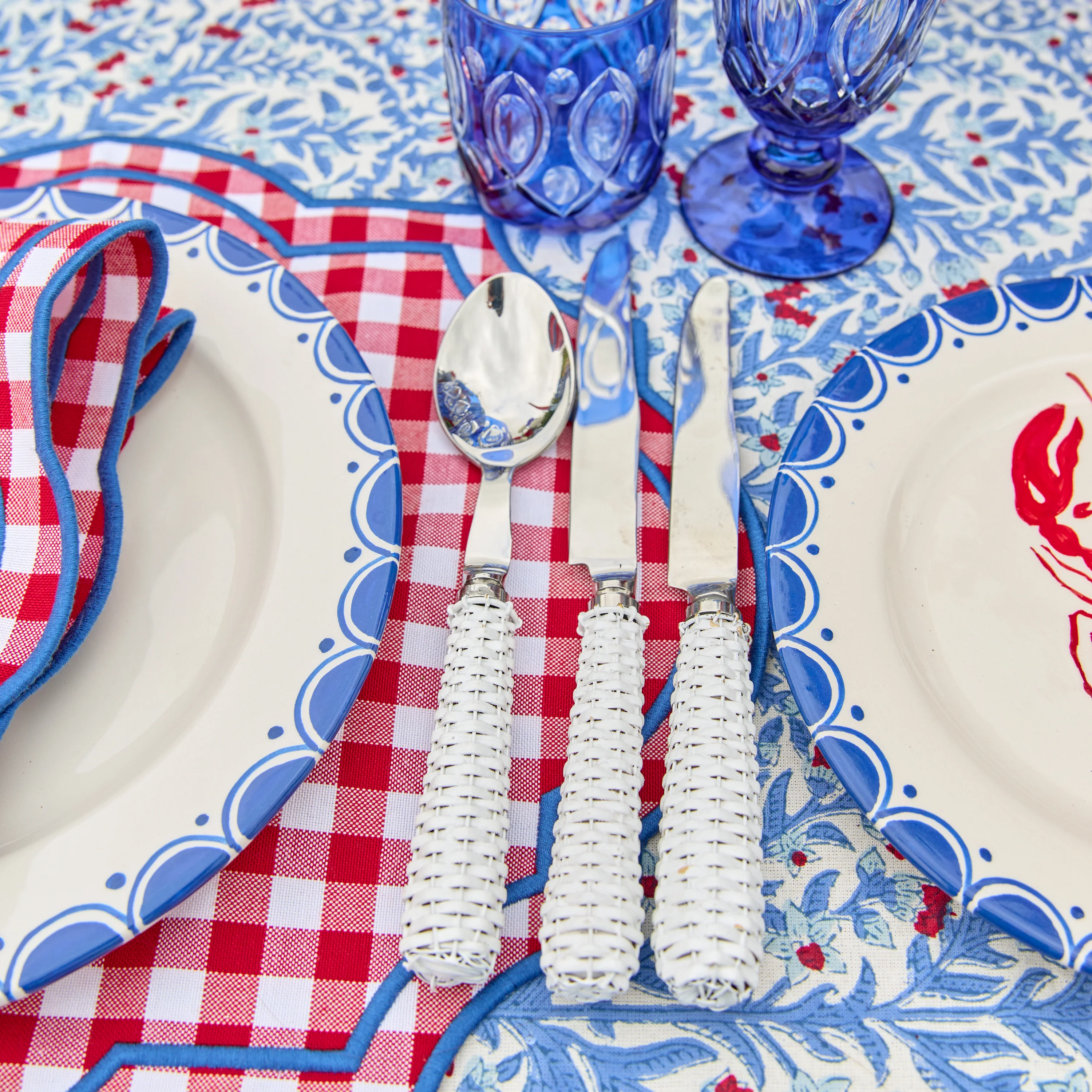 White Rattan Cutlery (5 Piece) - Image 4