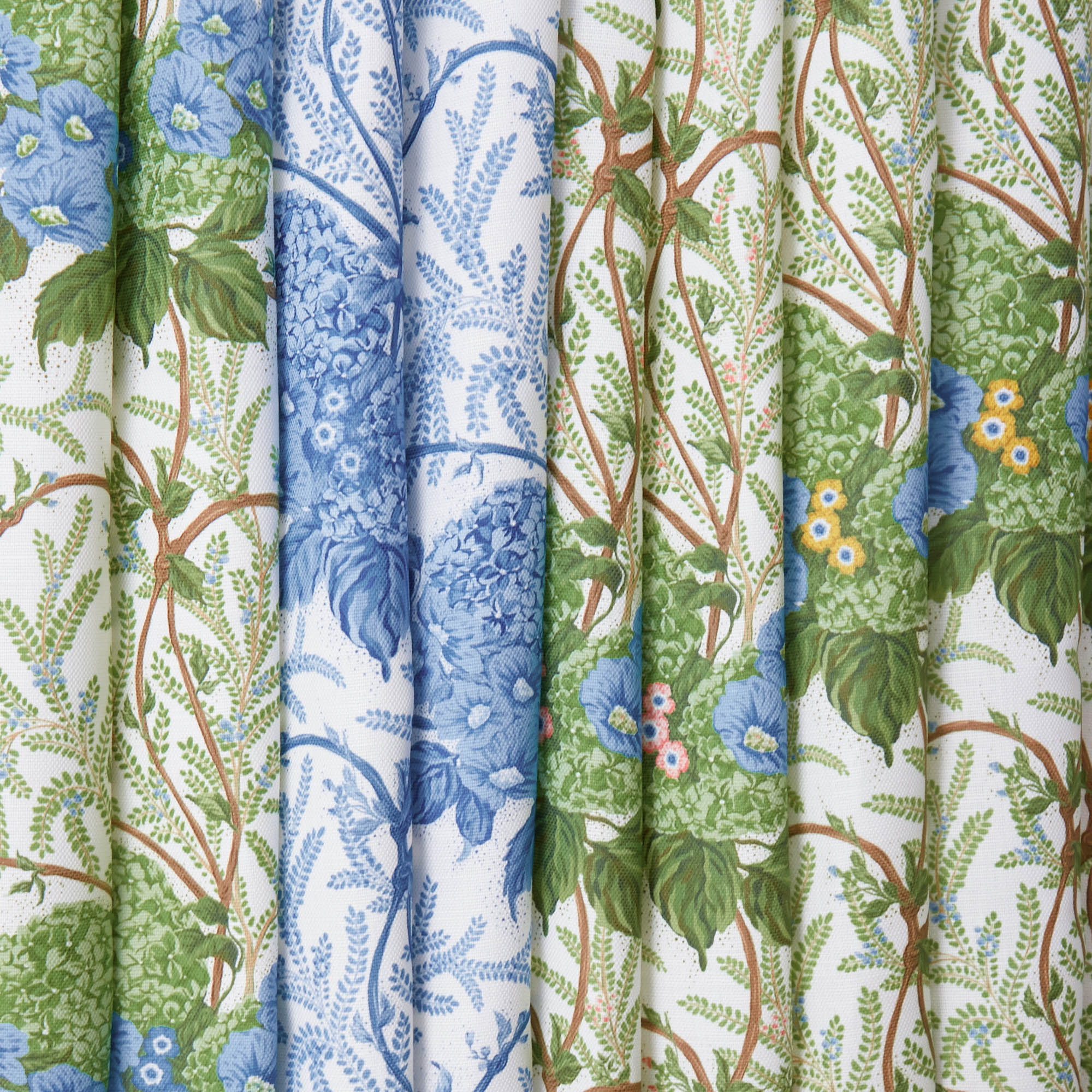 Green & Blue Lady Isabella's Garden Fabric - Image 9